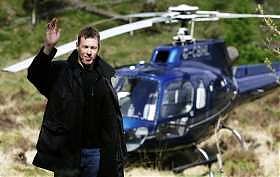 Colin McRae e il suo elicottero